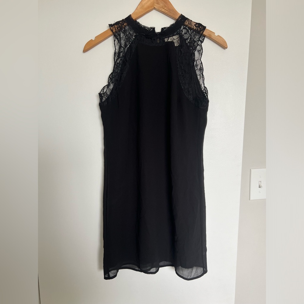 Pins & Needles Black Lace trim sleeveless Mini Dress